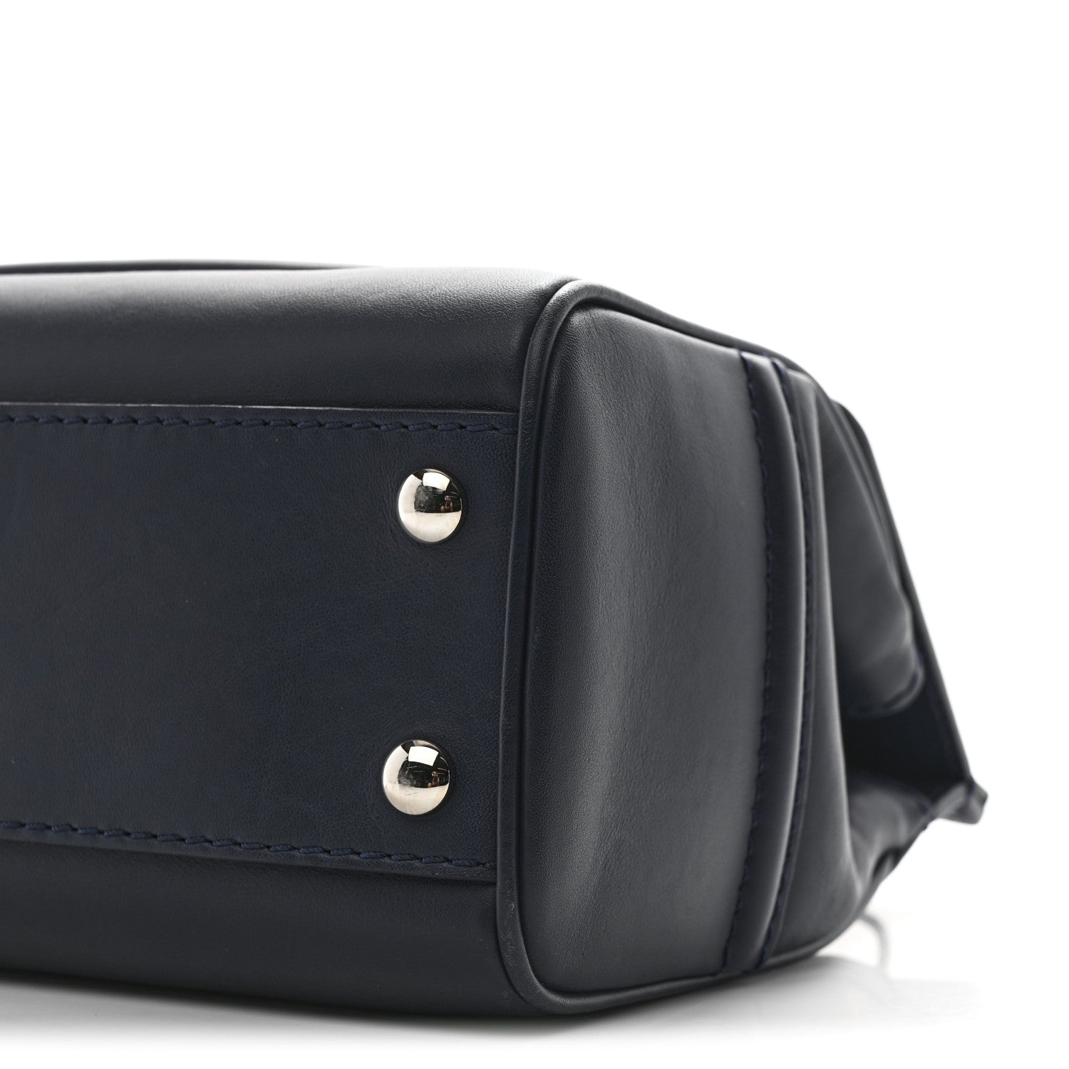 Versace Calfskin Medium Palazzo Empire Bag Navy Blue 10 of 12