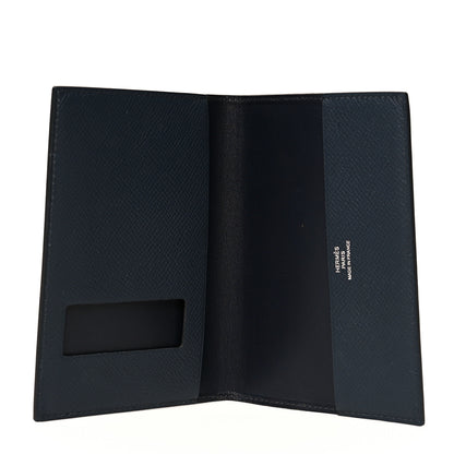 Hermes Epsom M2 Magellan Passport Holder Black Bleu Nuit 4 of 6