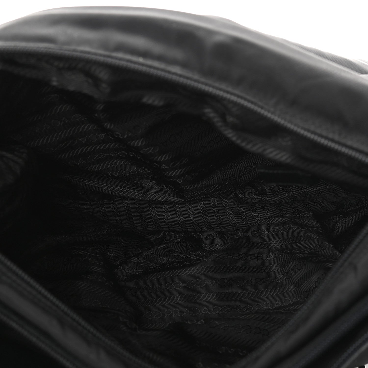 Prada Nylon Vela Messenger Bag Black 4 of 12