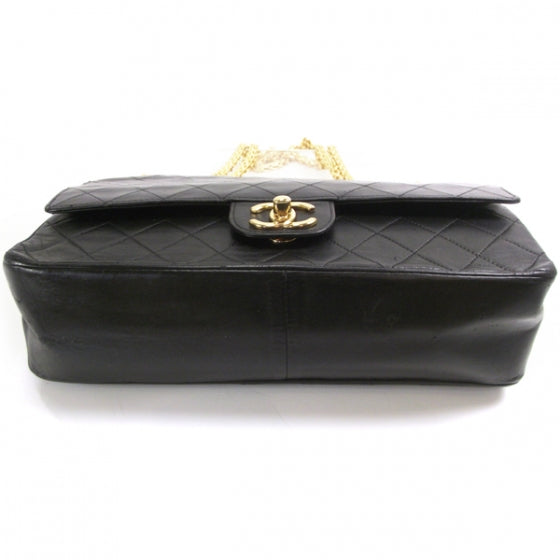 Lambskin Double Flap Mademoiselle Chain Bag