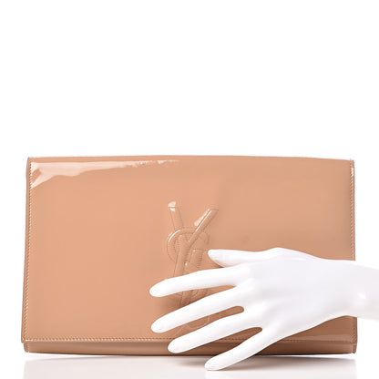 Saint Laurent Patent Calfskin Large Belle De Jour Clutch Chair 2 of 12