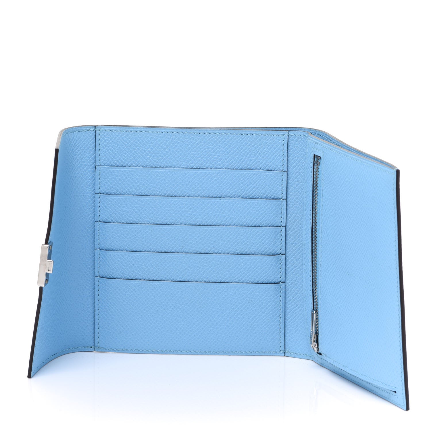 Hermes Epsom Clic 12 Wallet Celeste 5 of 8