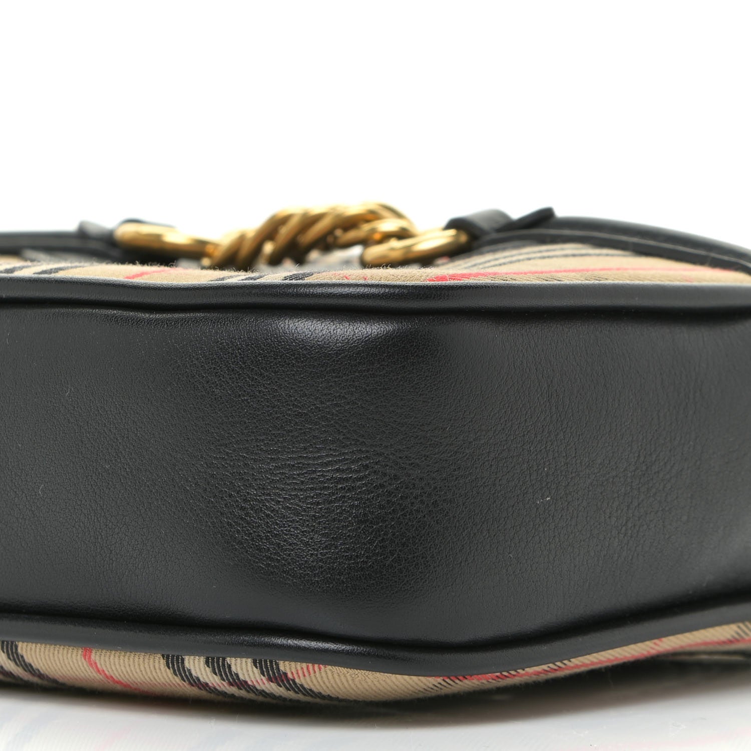 Burberry Smooth Calfskin 1983 Knight Check Link Bum Bag Black 9 of 10