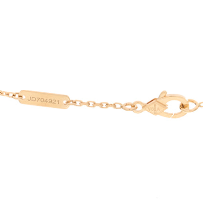 Van Cleef & Arpels 18K Yellow Gold Guilloche Vintage Alhambra Pendant Necklace 4 of 5