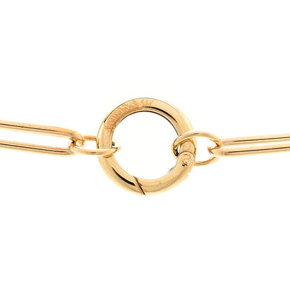 Foundrae 18K Yellow Gold Classic Fob Open Clip Chain Necklace 5 of 6