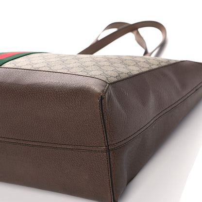 Gucci GG Supreme Monogram Web Large Ophidia Tote Brown 12 of 22