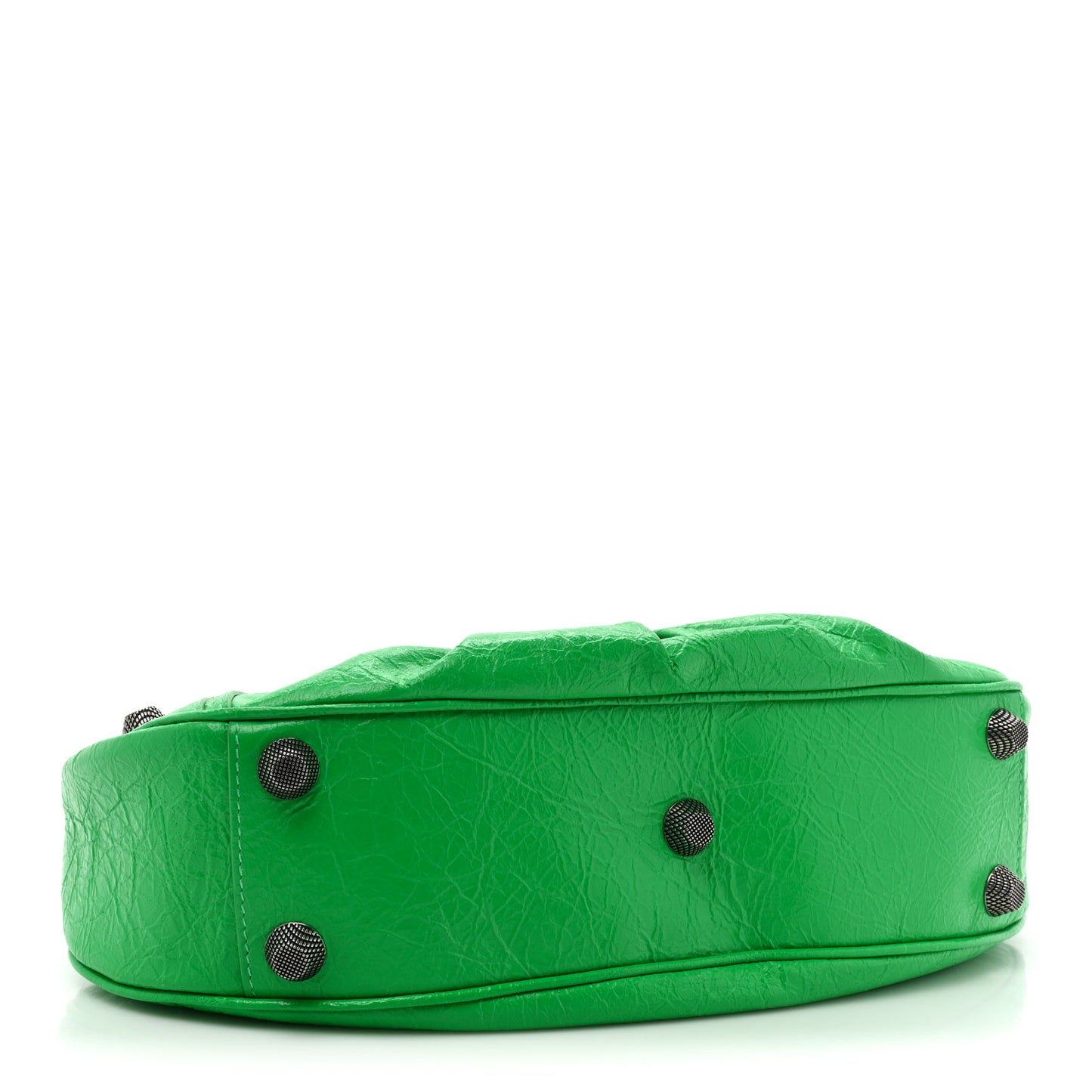 Agneau Arena Small Le Cagole Shoulder Bag Vivid Green