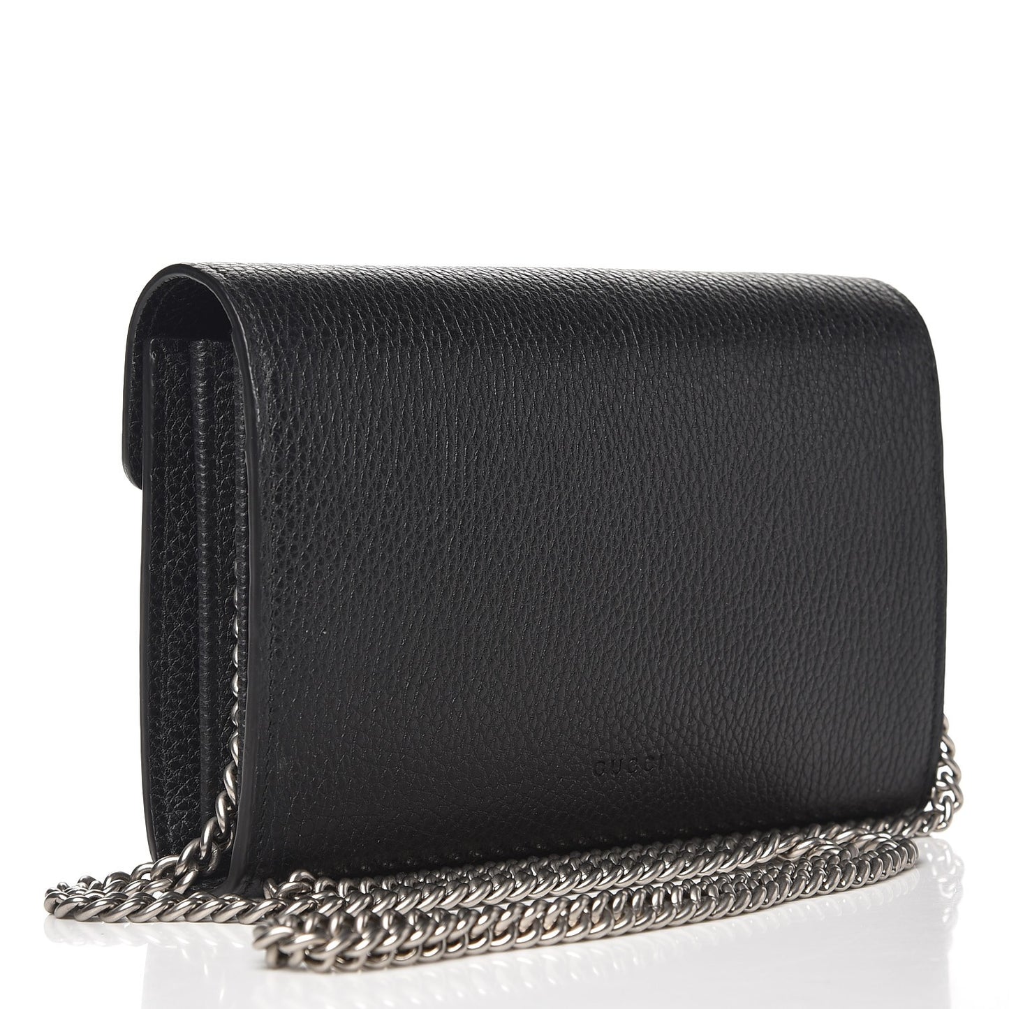 Calfskin Mini Dionysus Chain Wallet Black