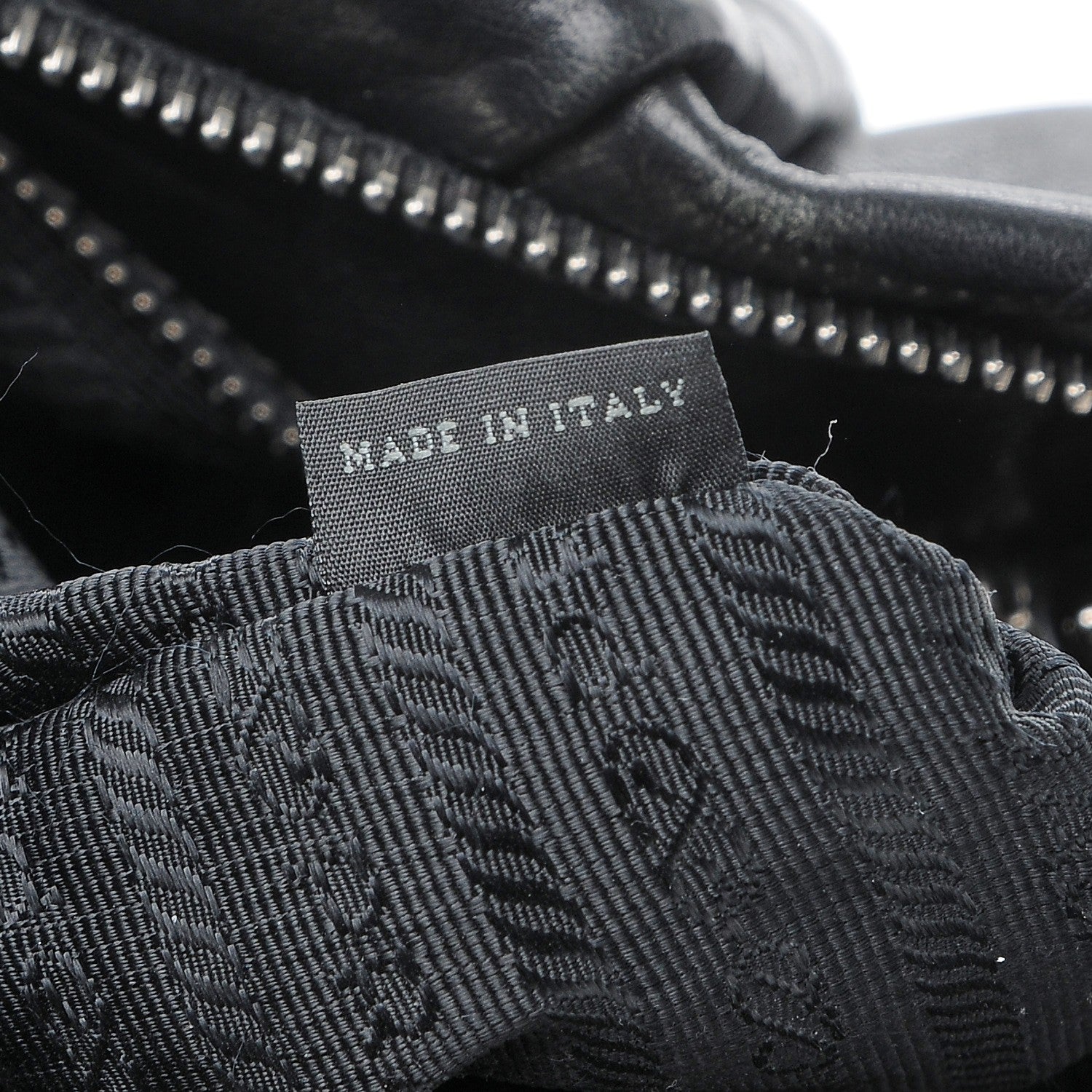 Prada Soft Calf Pleated Hobo Black 8 of 10