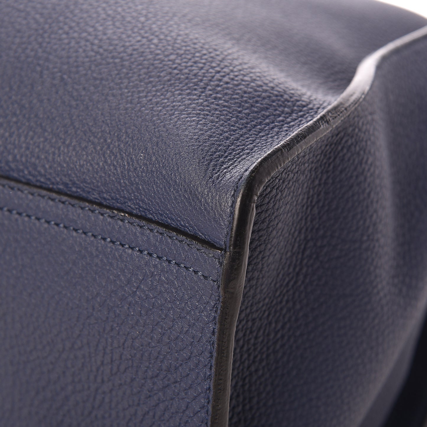 Soft Calfskin Medium Jackie Top Handle Bag Classic Blue Marine