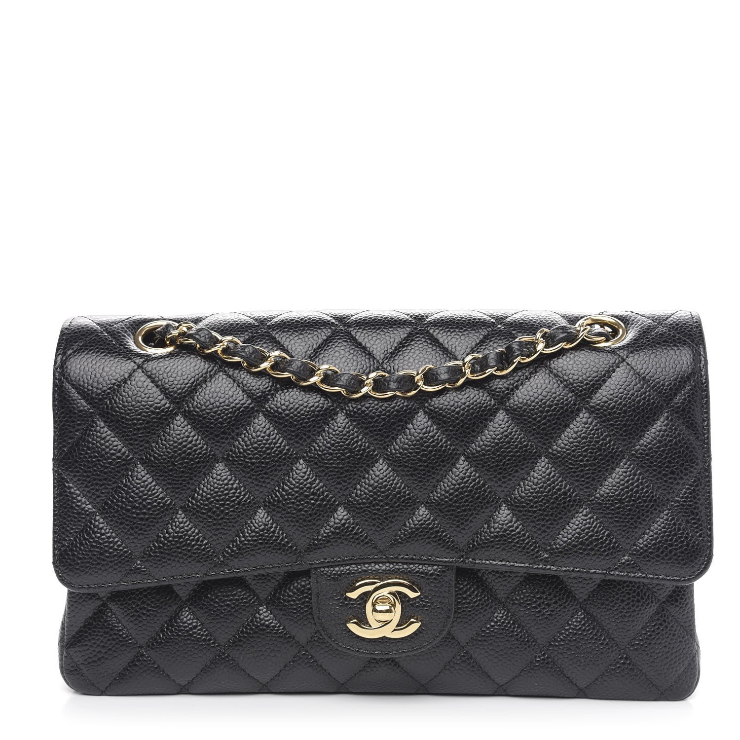 Chanel Caviar Quilted Medium Double Flap Black 1 of 10