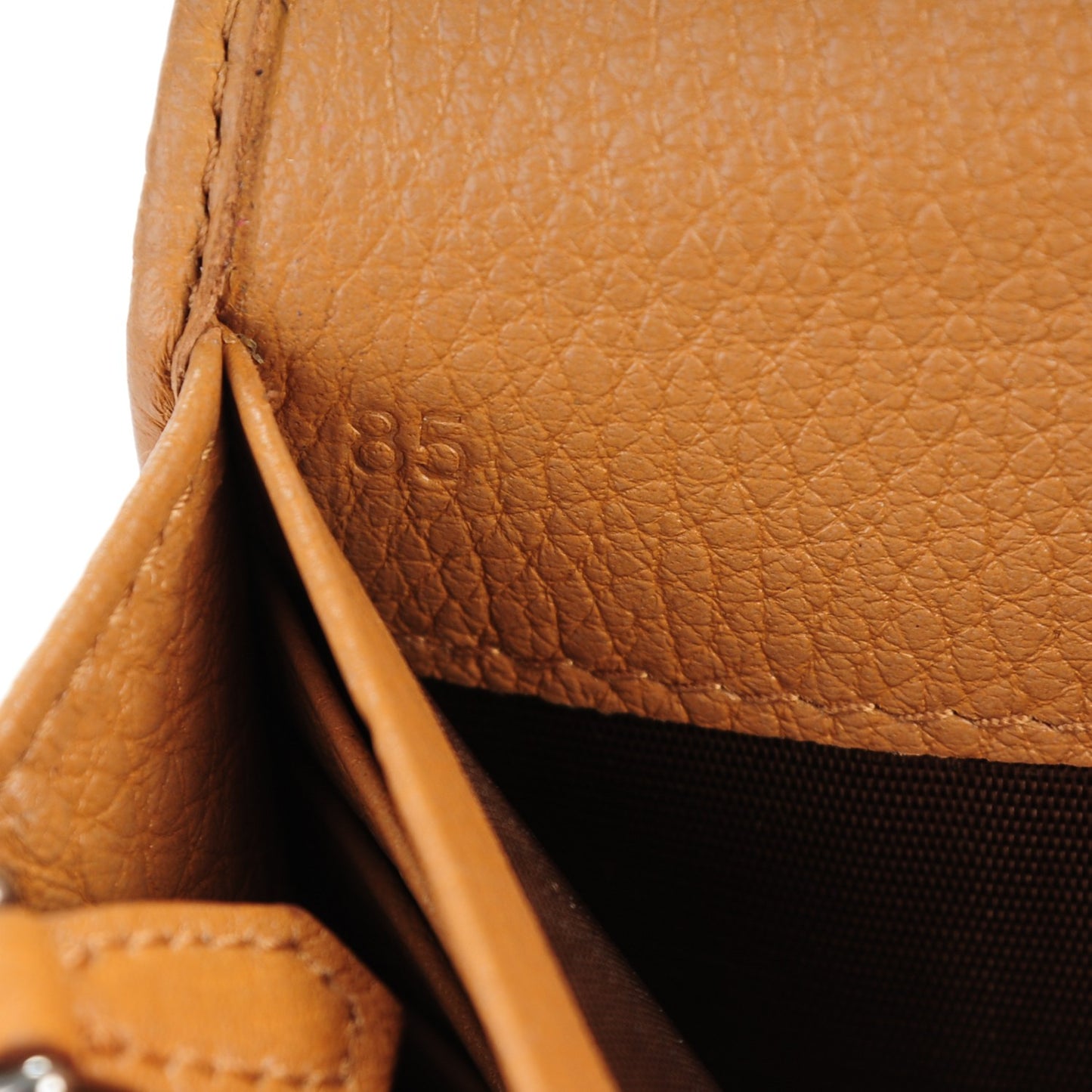 Vitello Phenix Continental Flap Wallet Caramel