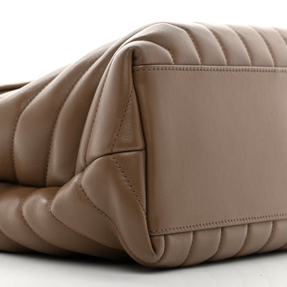 Saint Laurent Calfskin Y Quilted Monogram Medium Loulou Chain Satchel Desert Storm 11 of 12