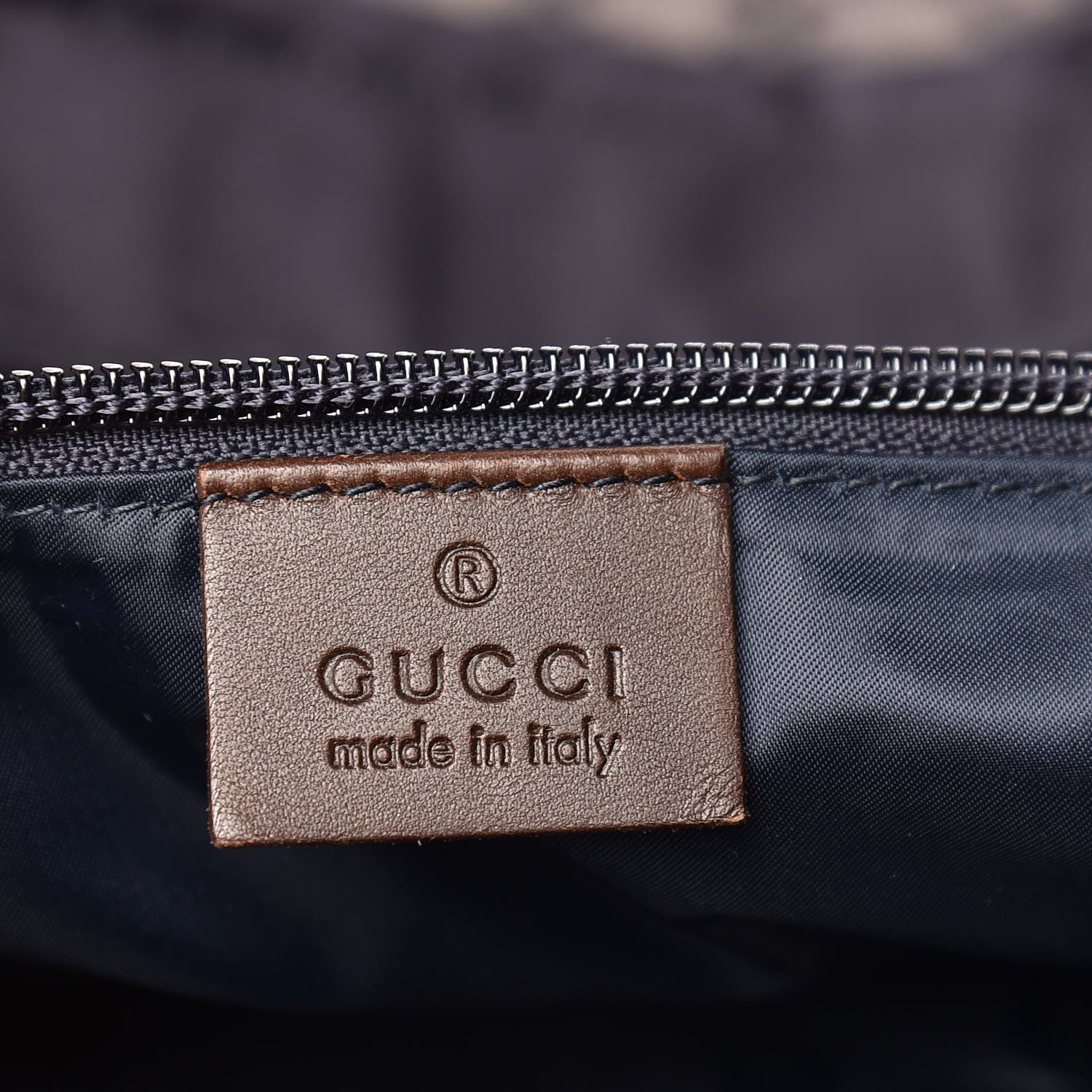 Gucci Nylon Diamante Web Tote Blue 6 of 10