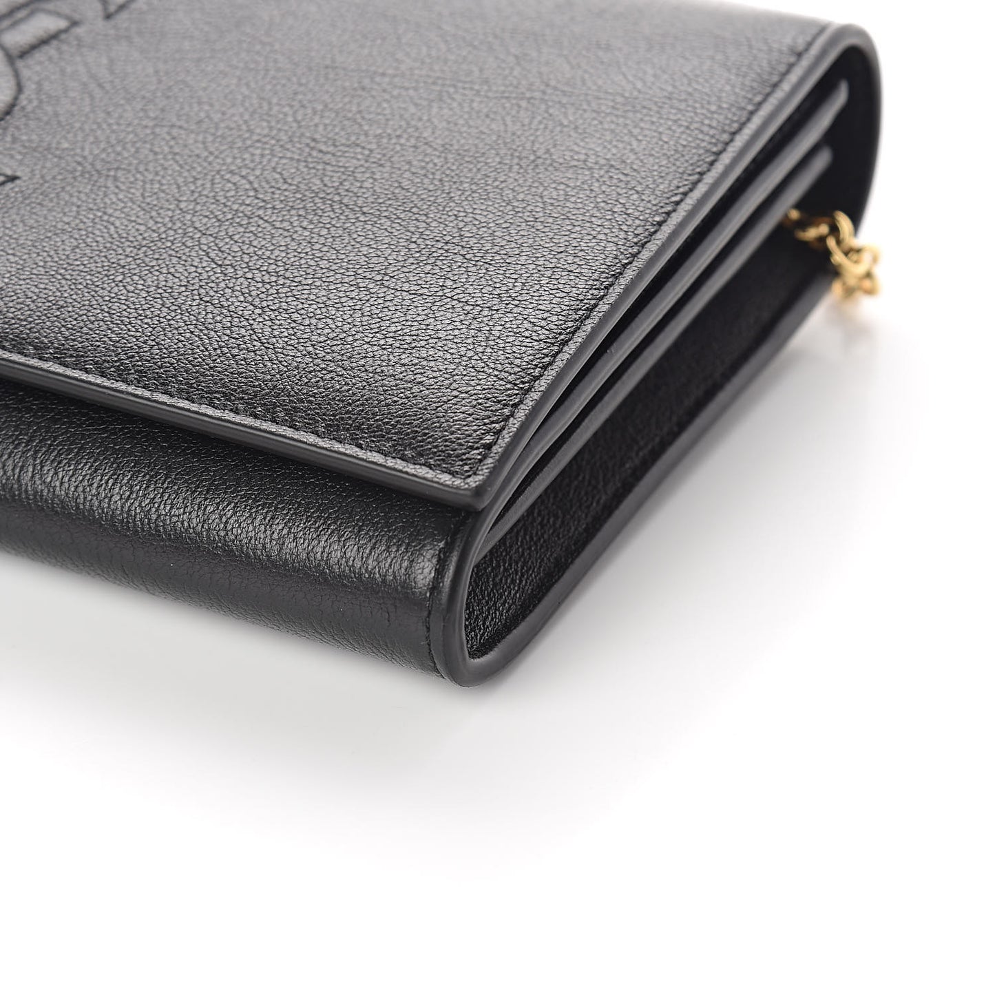 Calfskin Monogram Belle de Jour Chain Clutch Black