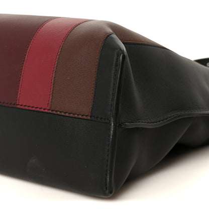 Loewe X ALBERS Nappa Calfskin Small Flamenco Knot Bag Black Burgundy 11 of 11