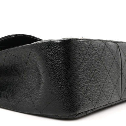 Chanel Caviar Quilted Jumbo Double Flap Black 9 of 11