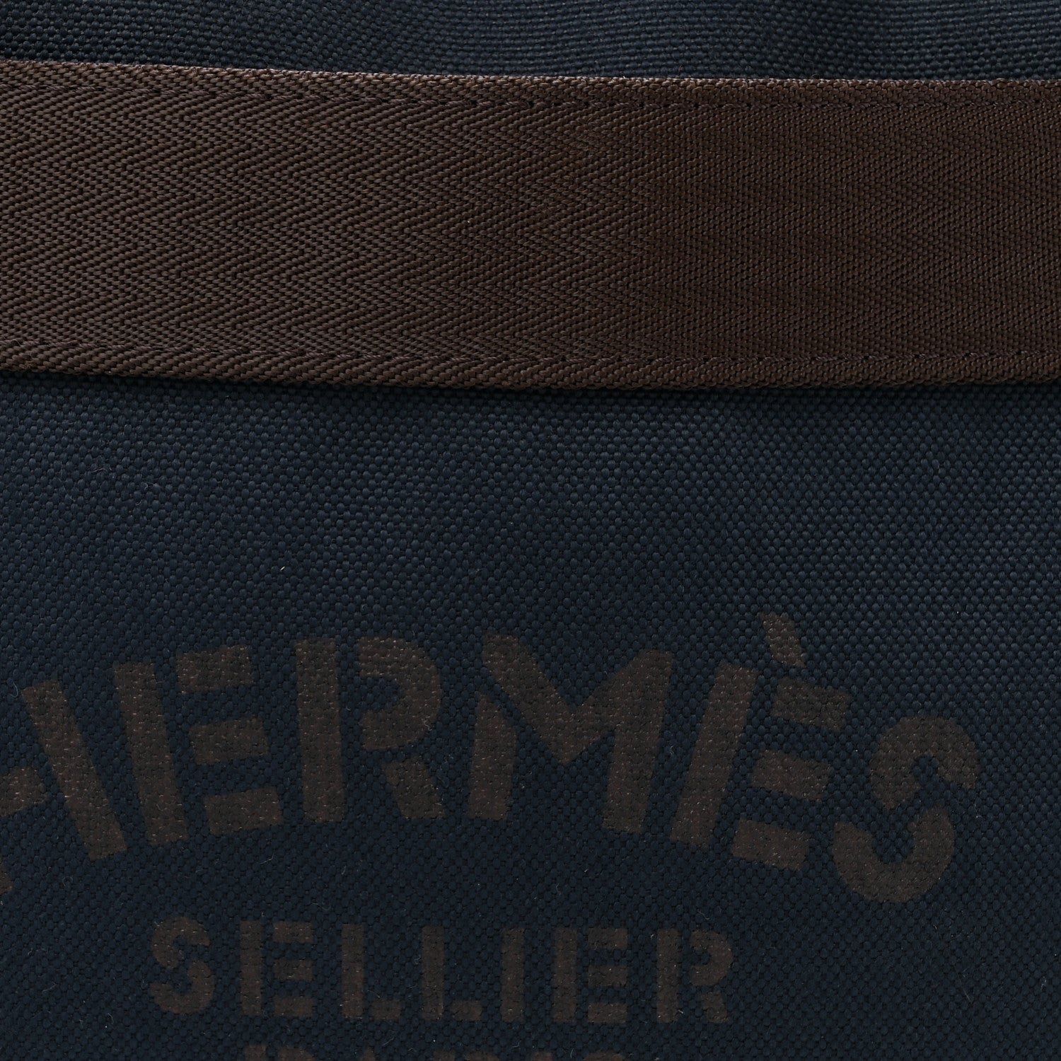 Hermes Toile Sac De Pansage Groom Bleu Navy Feu 10 of 16