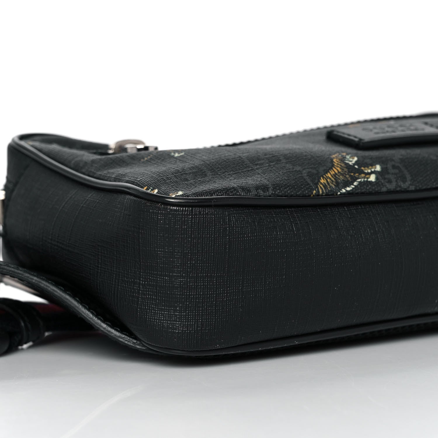 Gucci Soft GG Supreme Monogram Tigers Belt Bag Black Multicolor 8 of 9