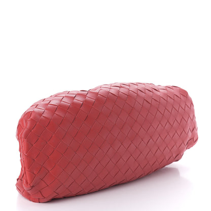Bottega Veneta Nappa Maxi Intrecciato The Pouch Oversized Clutch Bright Red 4 of 9