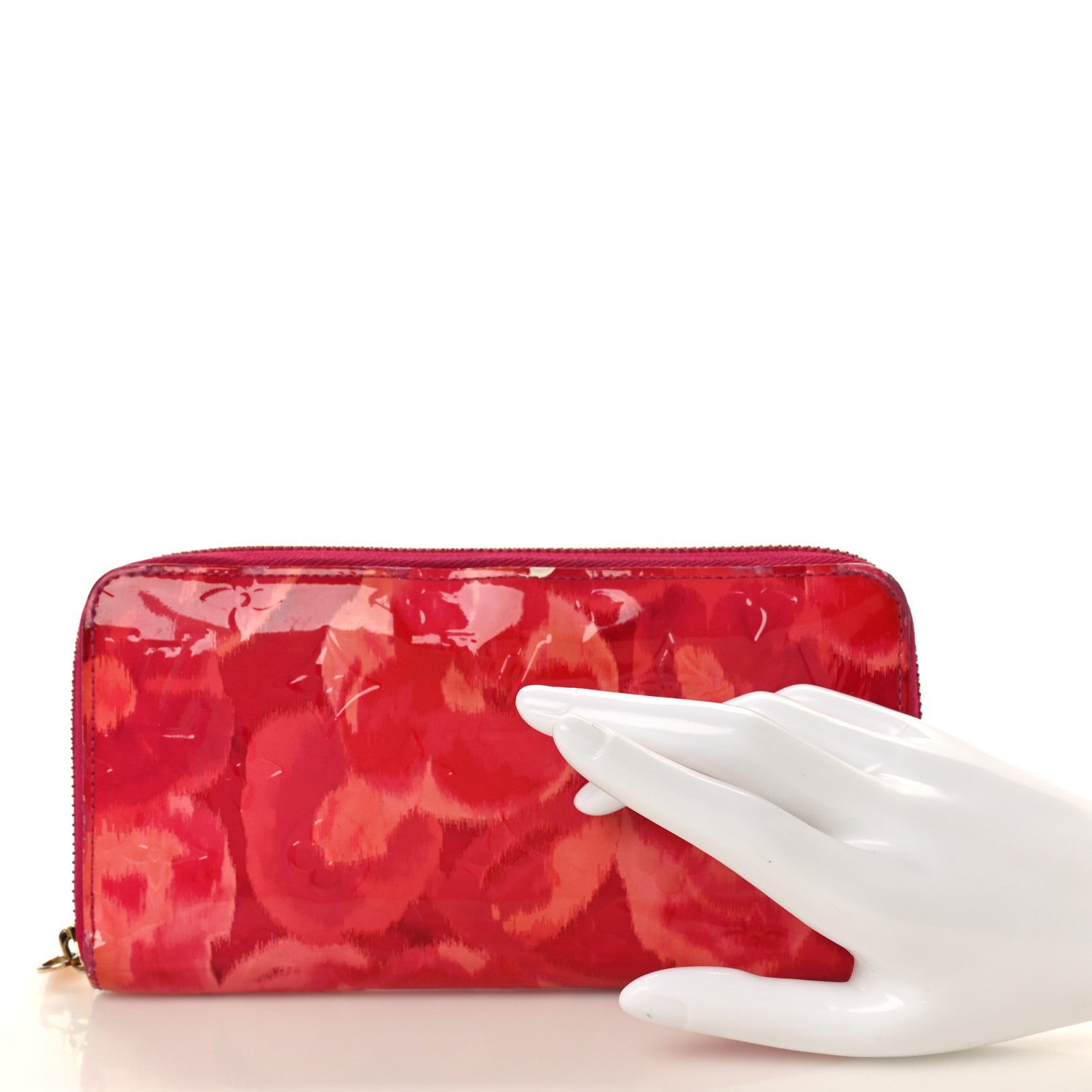 Louis Vuitton Vernis Ikat Zippy Wallet Rose Indien 2 of 11