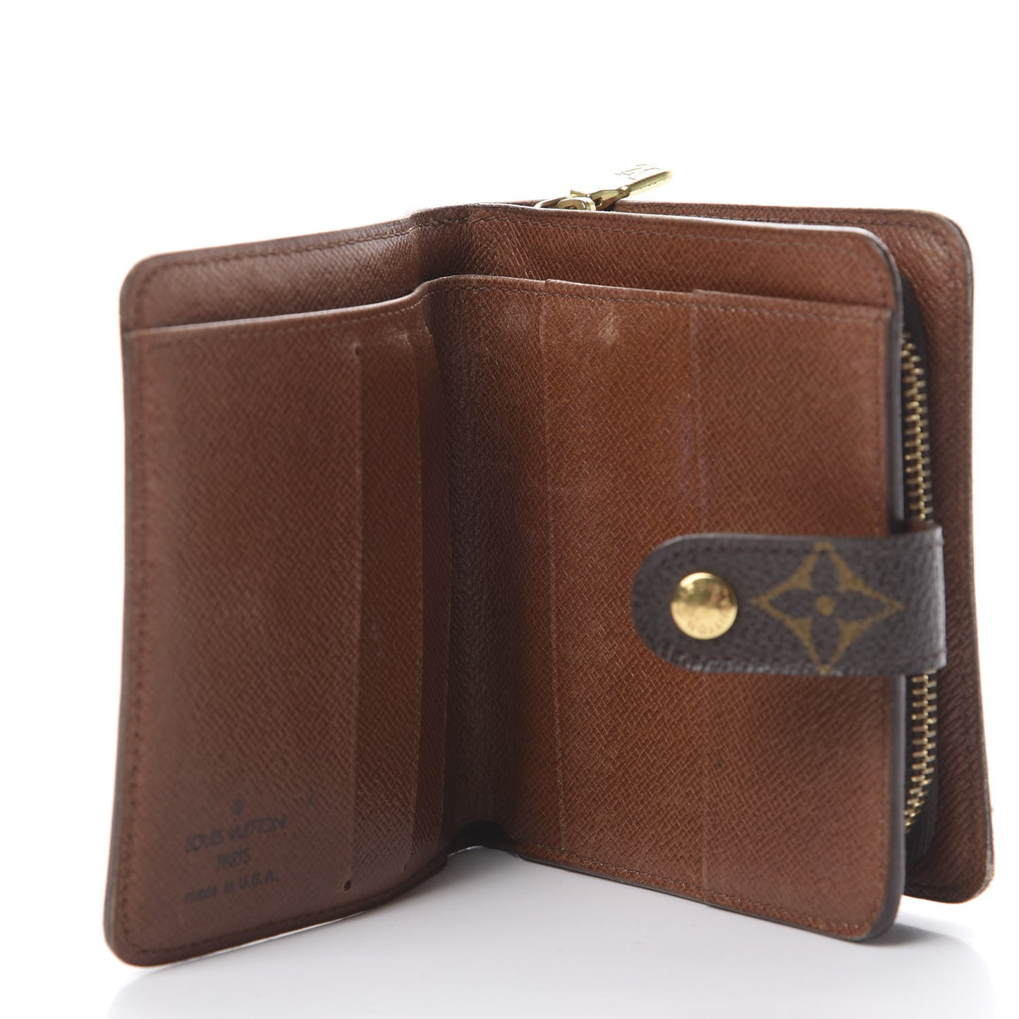 Monogram Compact Zippe Zipped Wallet
