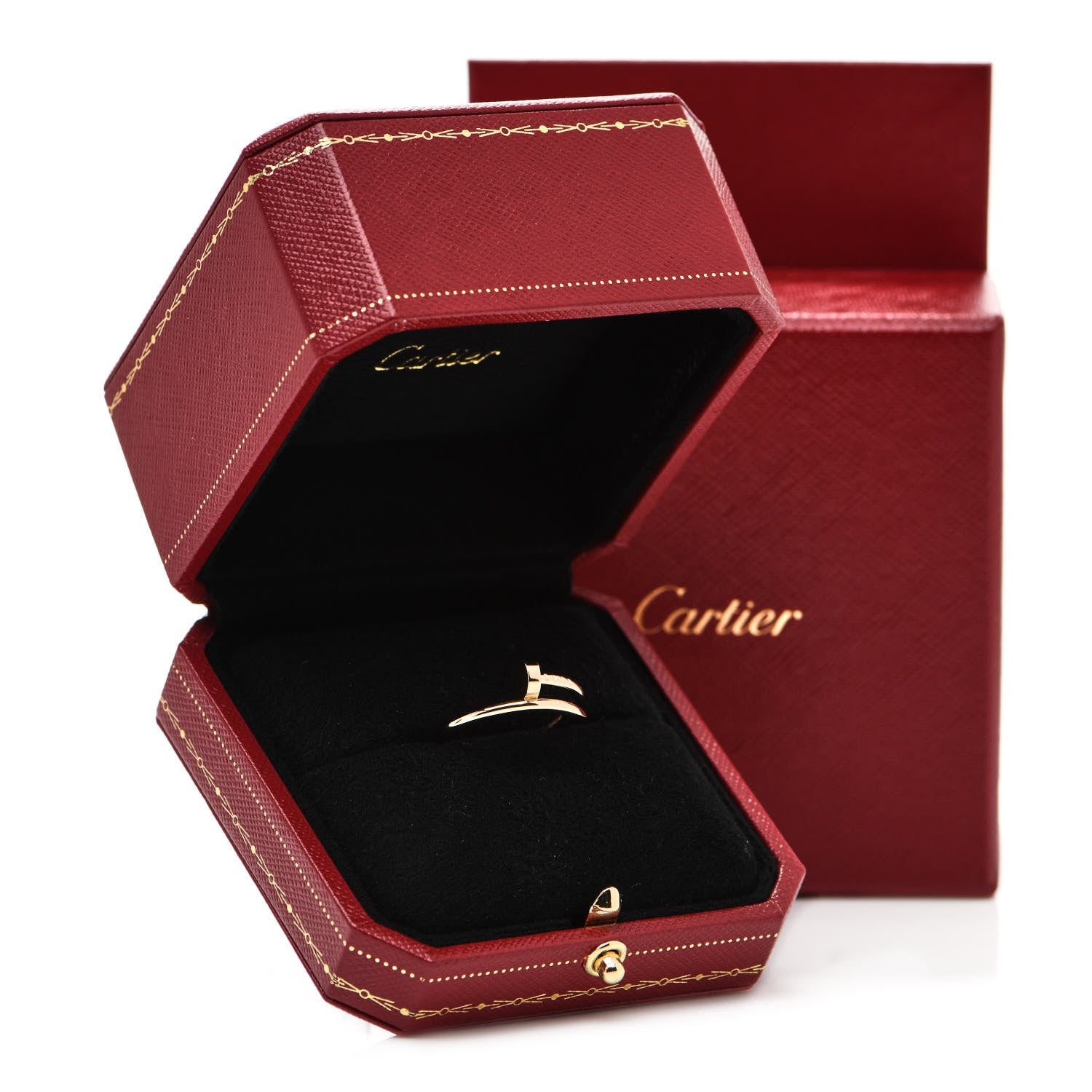 Cartier 18K Yellow Gold Small Juste Un Clou Ring 56 7.5 6 of 6