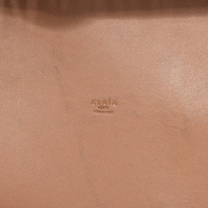 Alaia Calfskin Laser Cut Petale Tote Black 7 of 18
