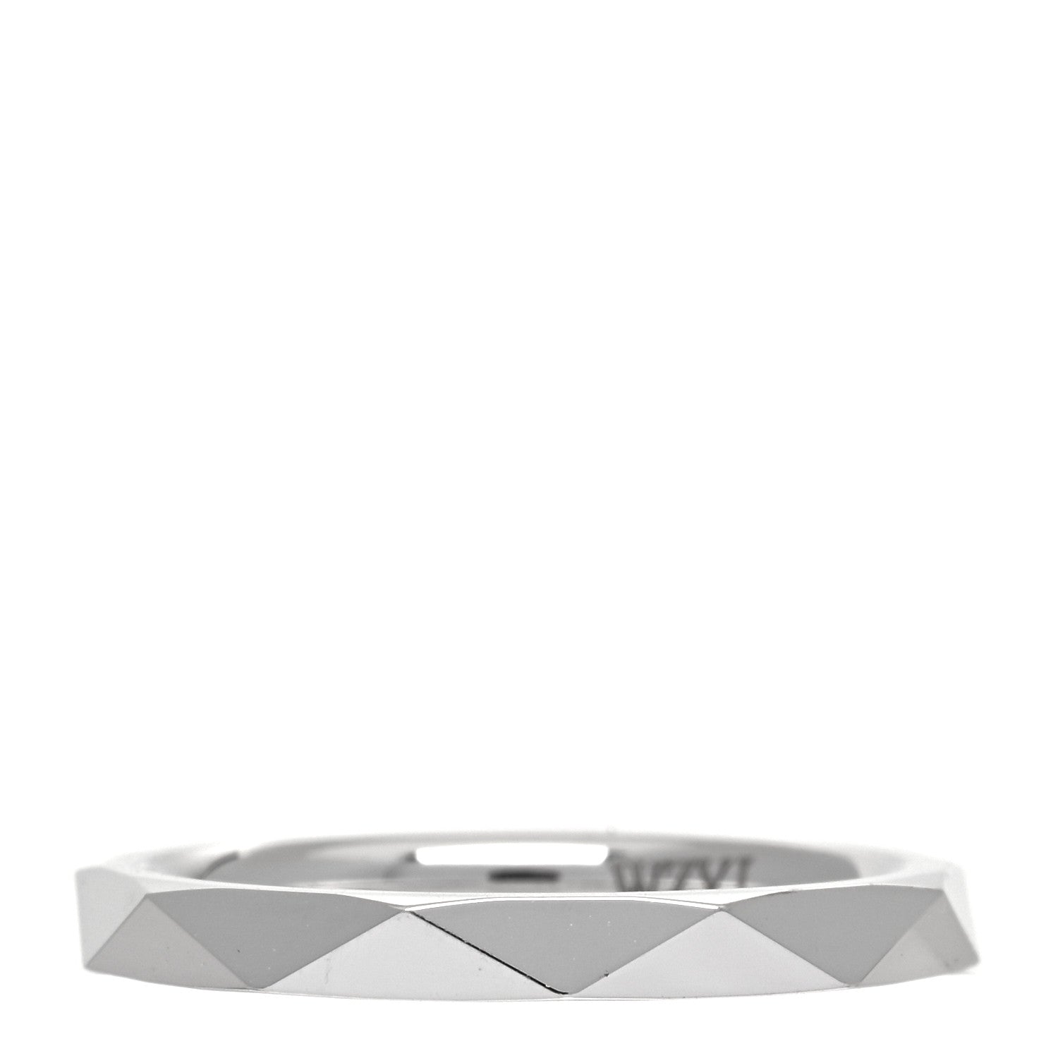 Graff 18K White Gold 2.3mm Laurence Graff Signature Wedding Band Ring 45 3.5 3 of 7