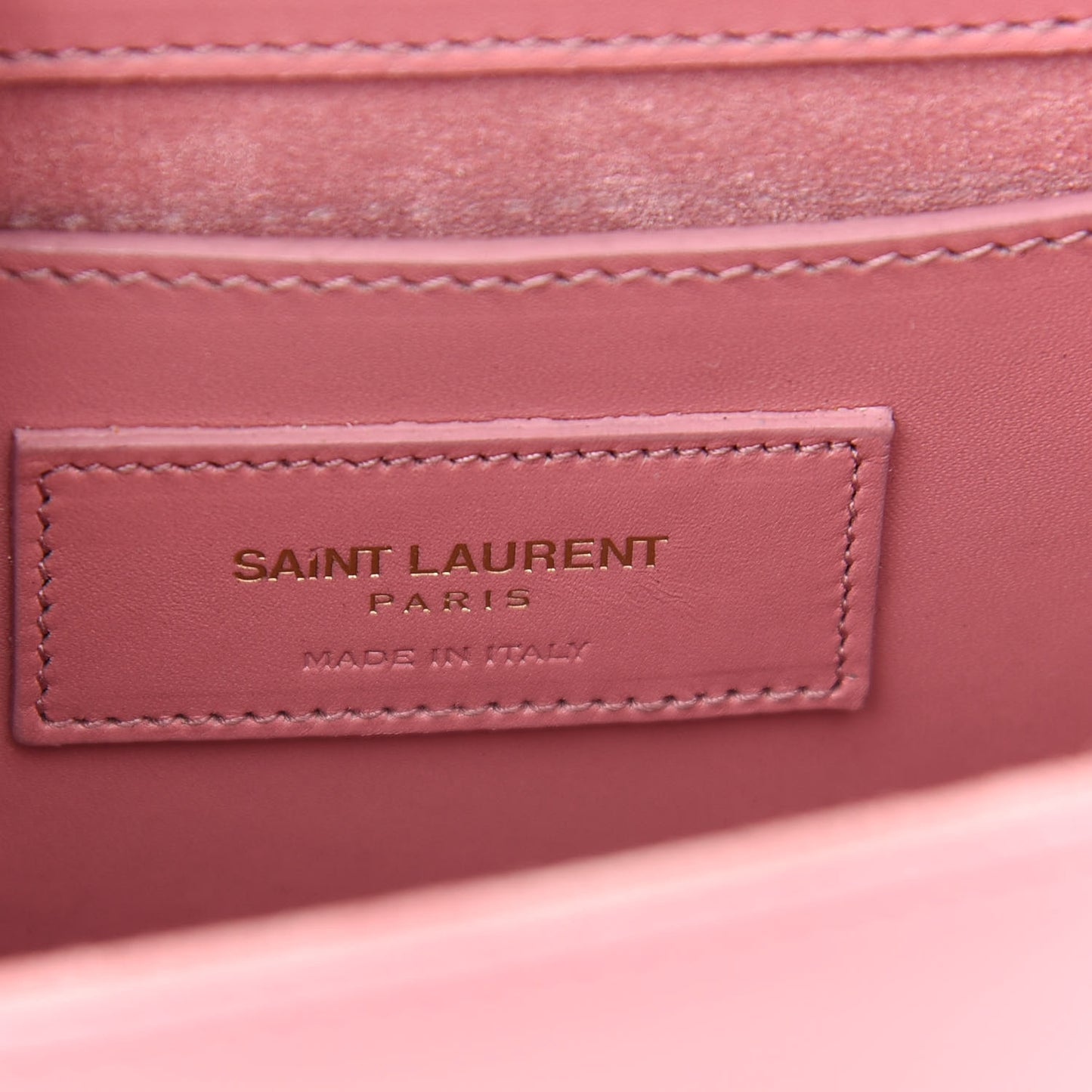 Smooth Calfskin Small Classic Monogram Kate Tassel Satchel Rose Dark