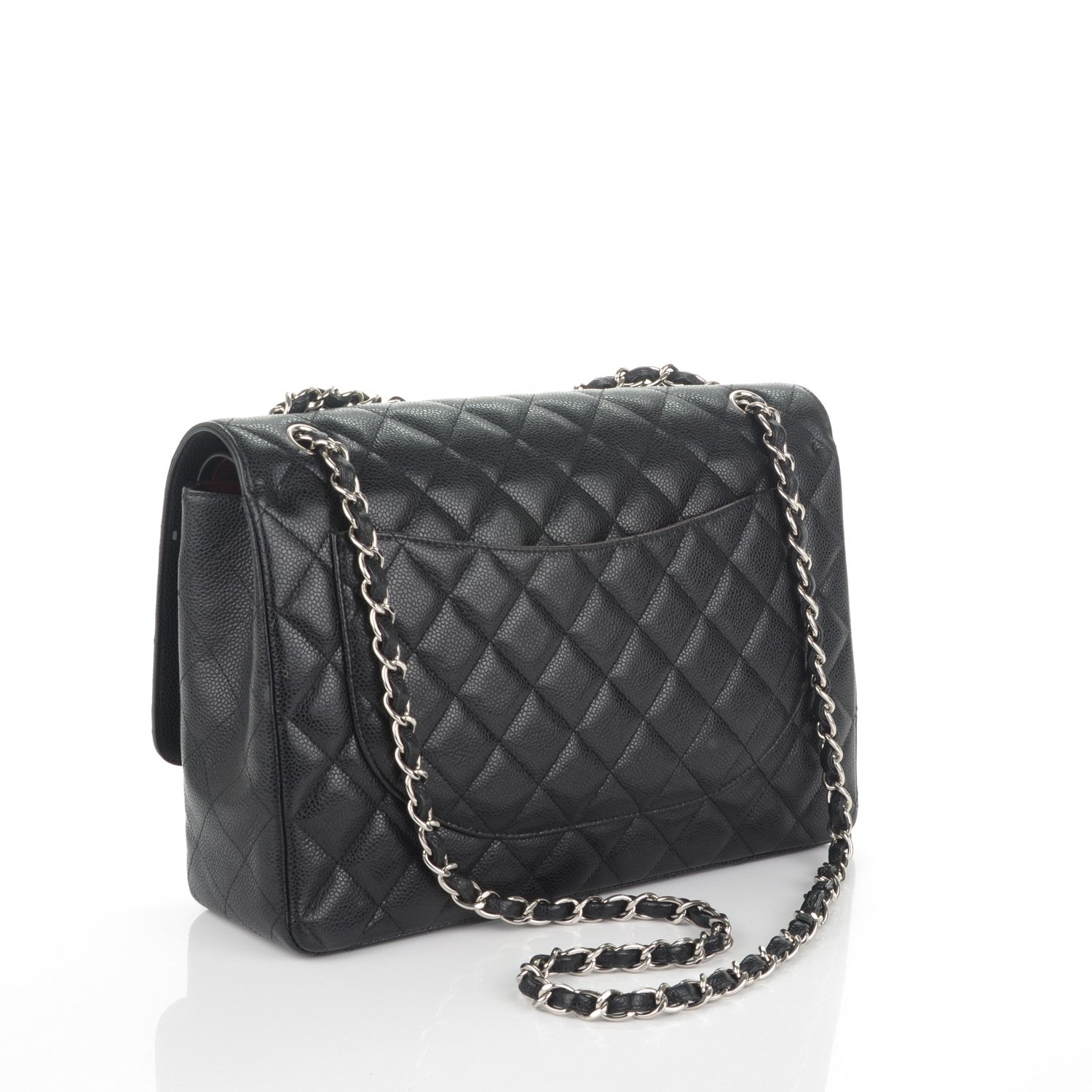 Chanel Caviar Quilted Maxi Double Flap Black 3 of 7