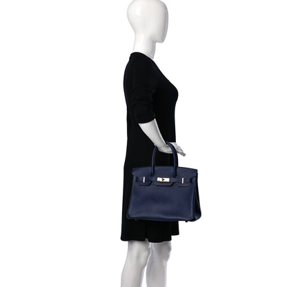 Hermes Epsom Birkin 30 Bleu Saphir 2 of 15