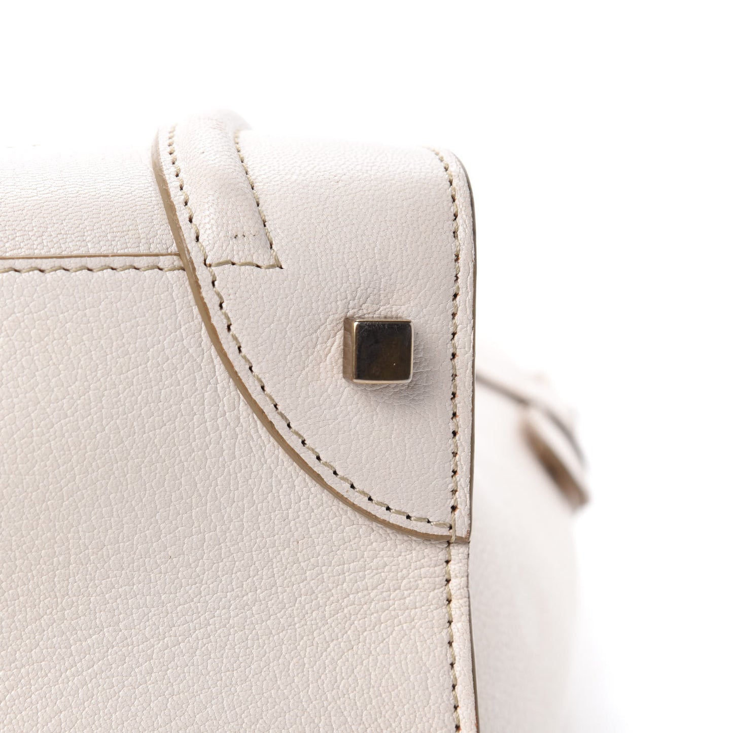 Goatskin Mini Luggage White