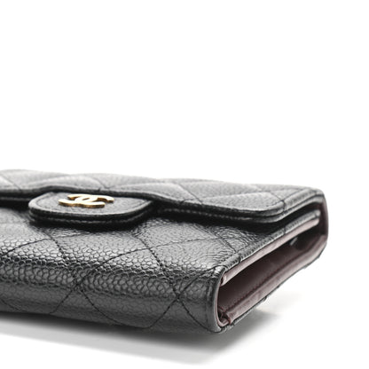 Chanel Caviar Quilted Compact Flap Wallet Black 6 of 10