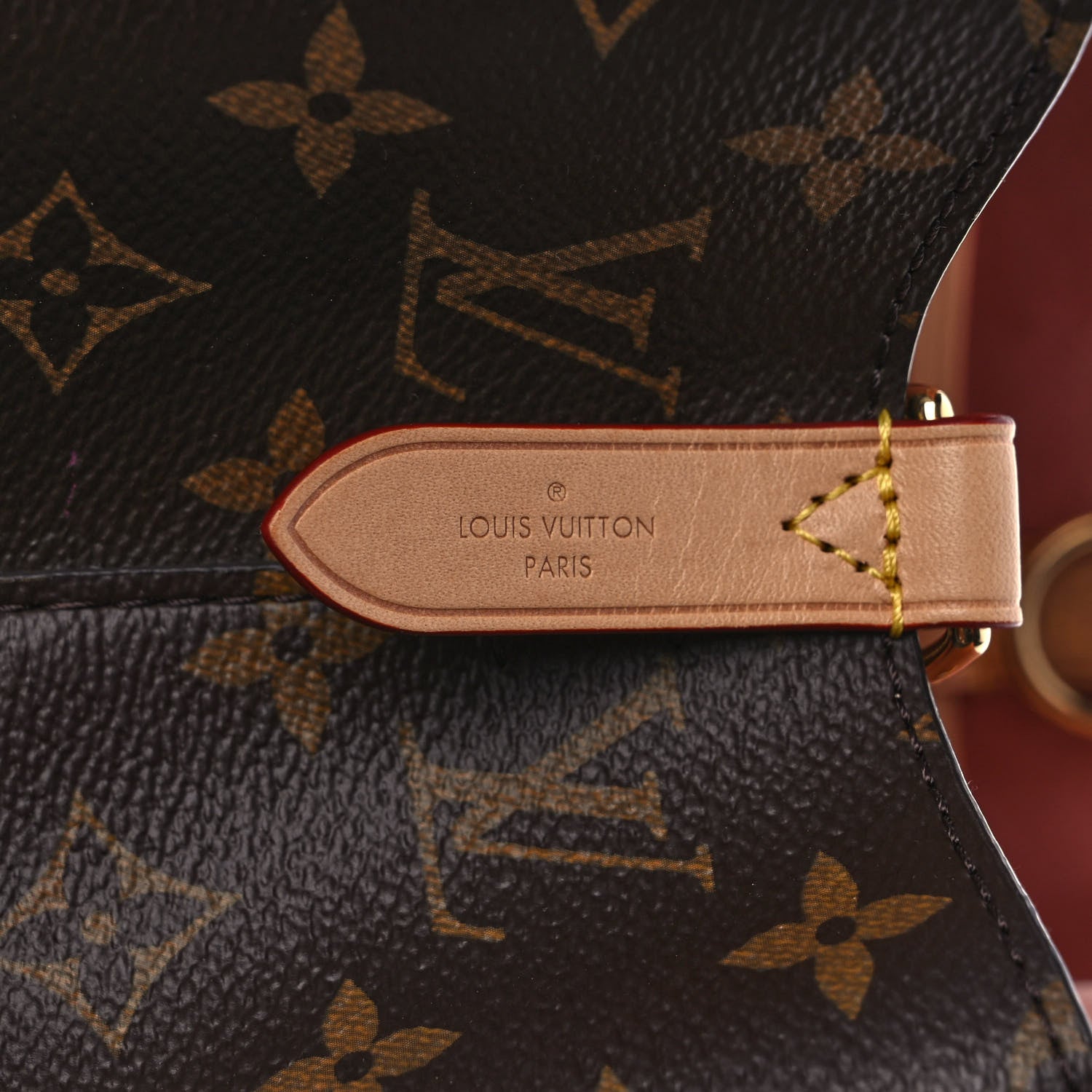 Louis Vuitton Monogram Braided Neonoe MM Peach Cream 6 of 9