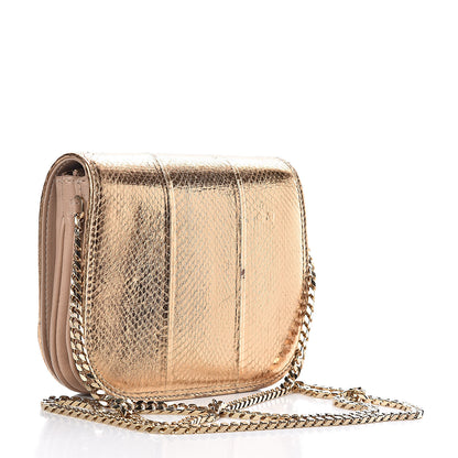 Jimmy Choo Metallic Elaphe Zadie Crossbody Bag Gold 3 of 11