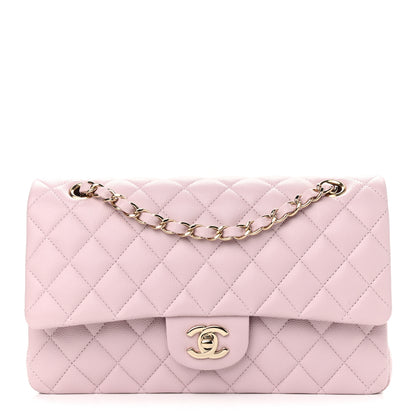 Chanel Caviar Quilted Medium Double Flap Light Pink 1 of 12