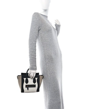 Celine Bullhide Calfskin Nubuck Nano Tri-Color Luggage White 2 of 10