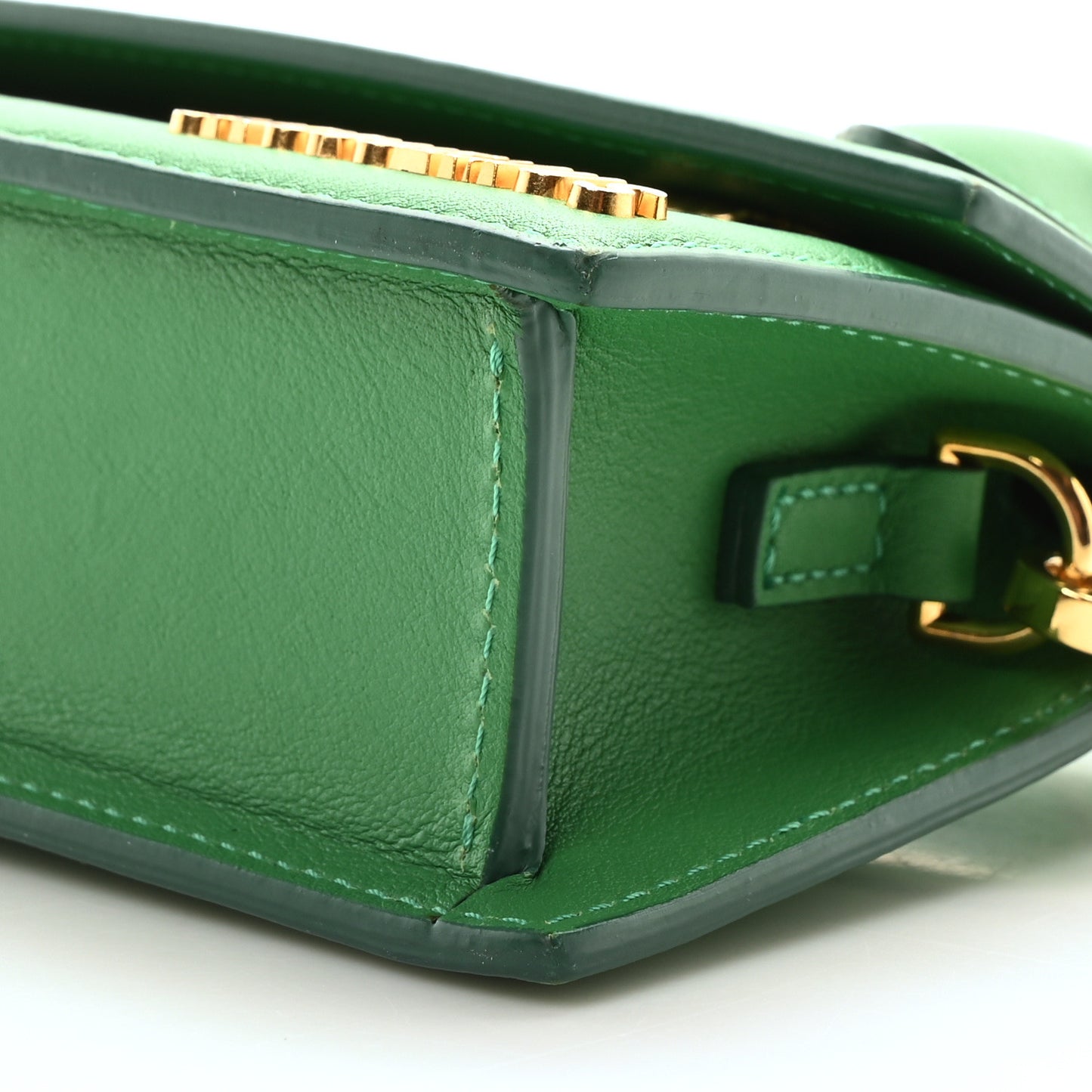 Smooth Calfskin Le Chiquito Long Green