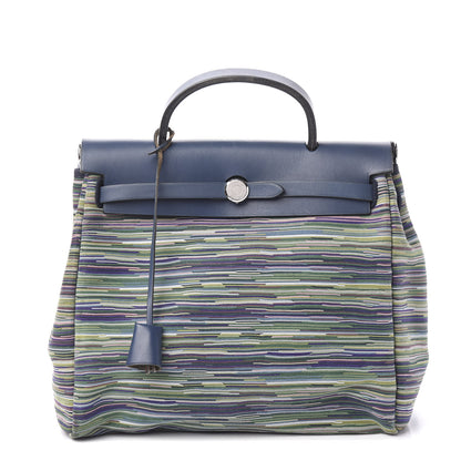 Hermes Vache Hunter Vibrato Herbag PM Blue 1 of 9