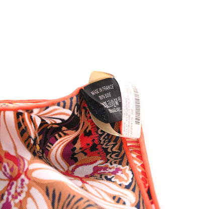 Hermes Silk Wild Singapore Scarf 90 Rouge Violet Beige 2 of 4