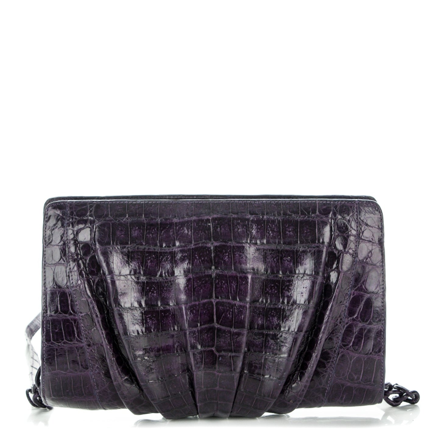 Crocodile Clutch Purple
