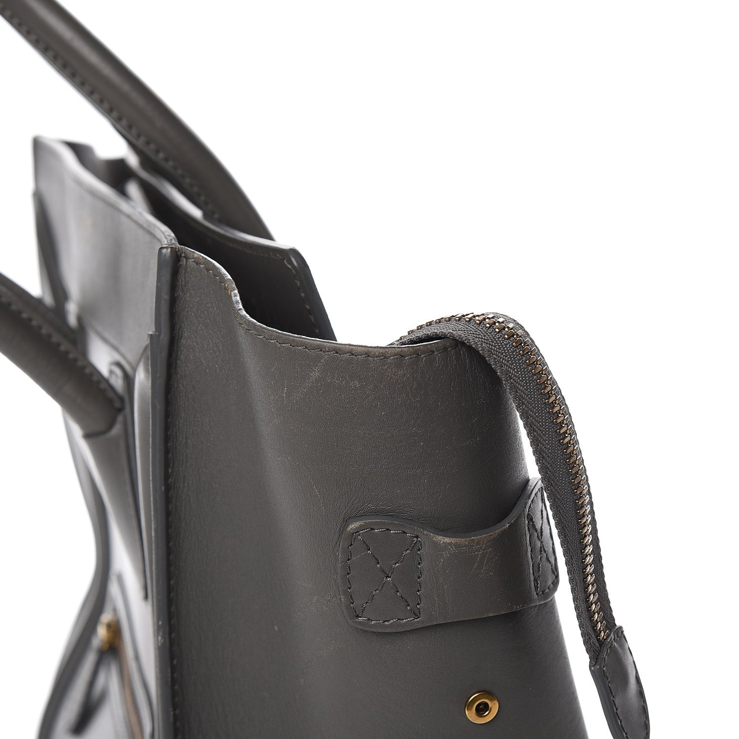 Smooth Calfskin Mini Luggage Smoke