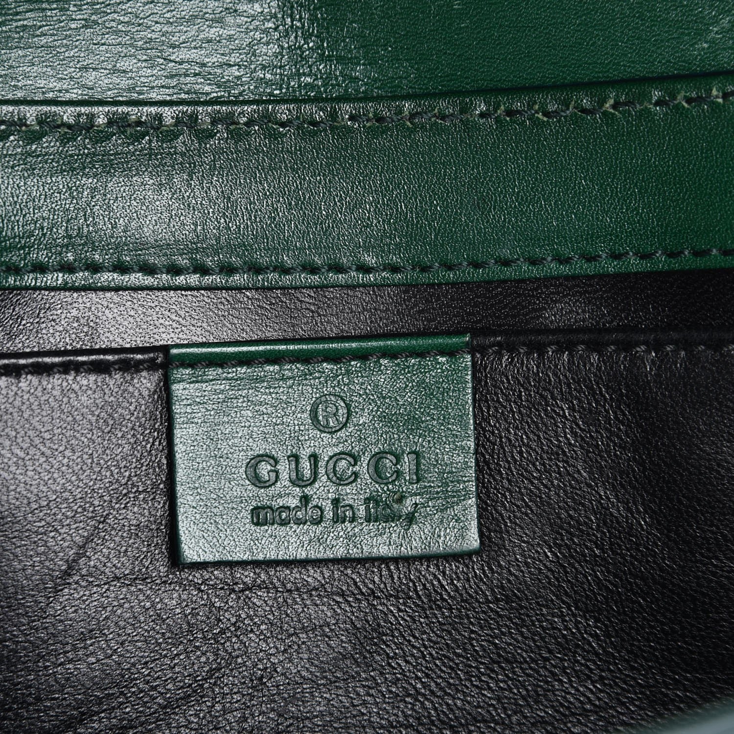 Gucci Alligator Horsebit Clutch Green 6 of 7