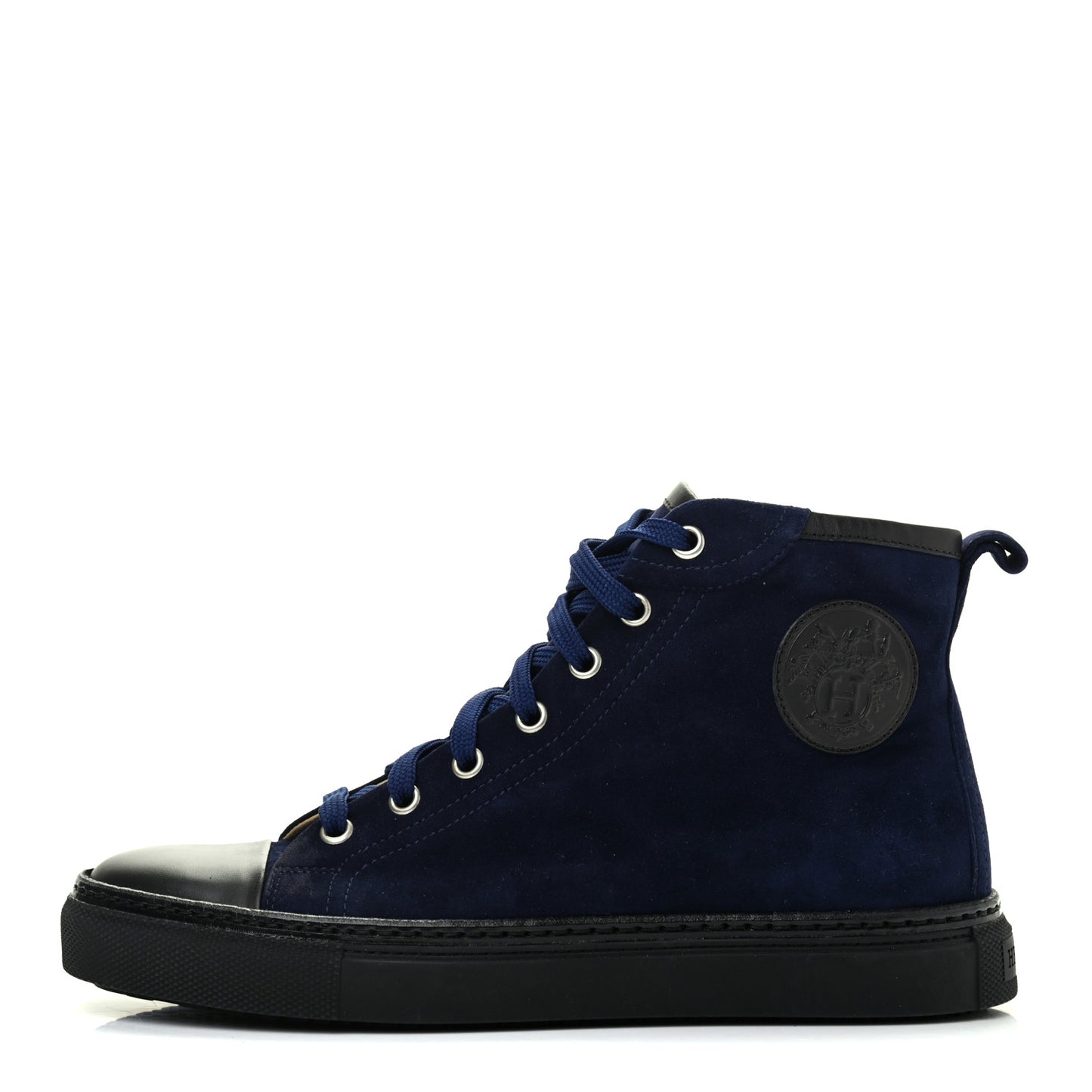 Suede Shearling Womens Jimmy High Top Sneakers 36 Navy Blue