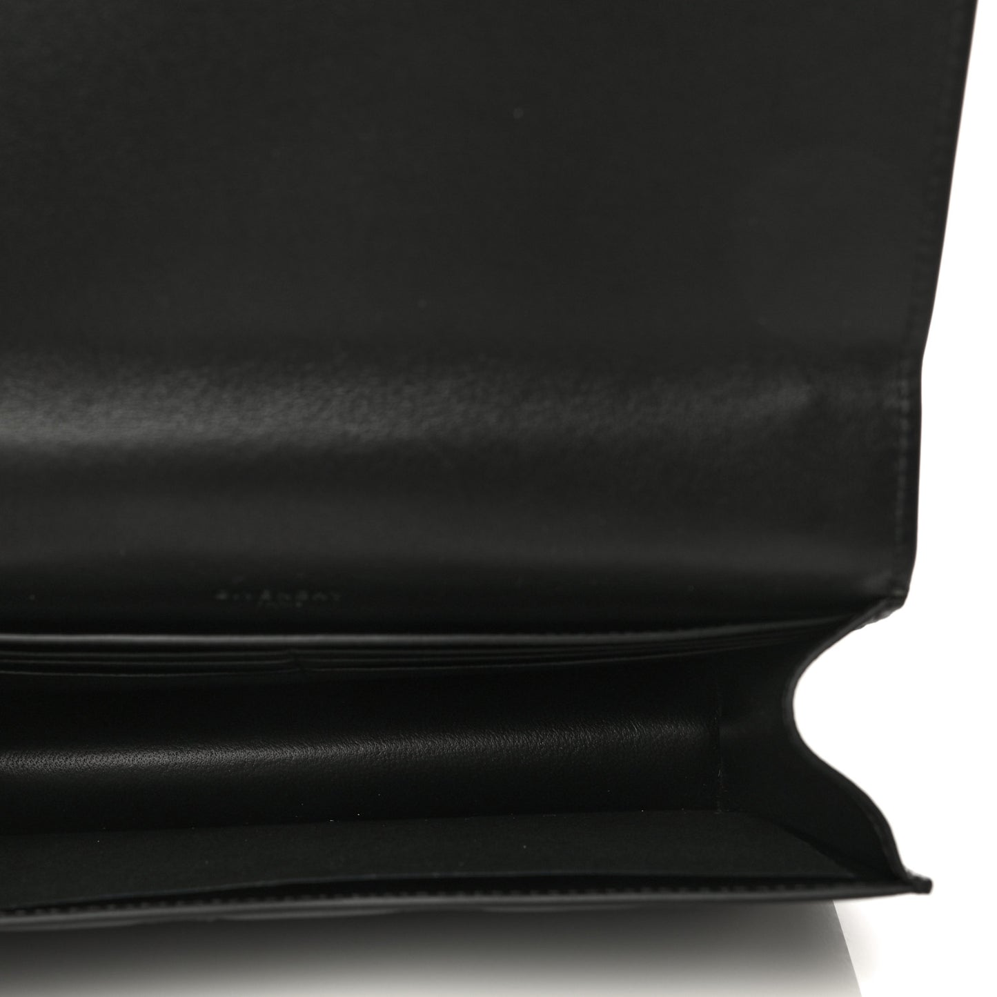 Goatskin Quilted GV3 Strap Wallet Black