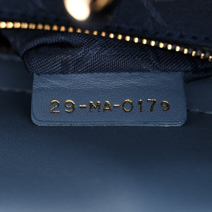 Christian Dior Lambskin Cannage Small My ABCDior Lady Dior Denim Blue 7 of 11