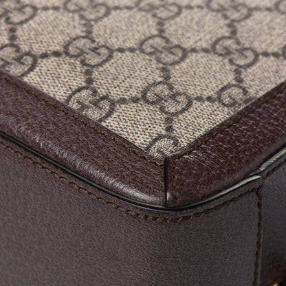 Gucci GG Supreme Monogram Web Small Ophidia Top Handle Shoulder Bag Brown 15 of 23