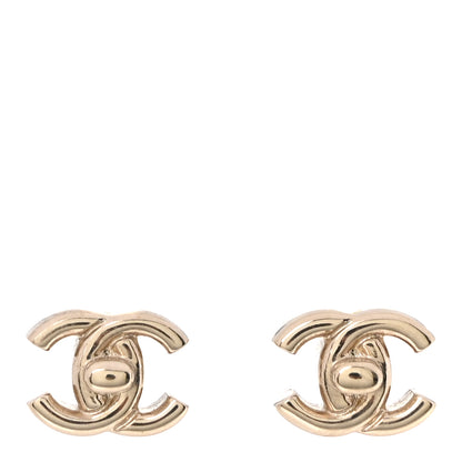 Chanel Metal CC Turnlock Earrings Gold 1 of 5
