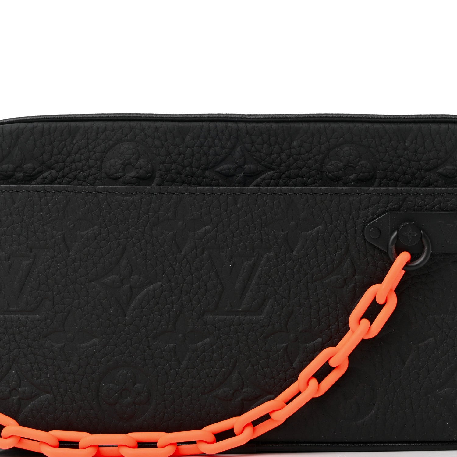 Louis Vuitton Taurillon Monogram Uniformes Solar Ray Soft Pochette Volga Belt Bag Black 8 of 10